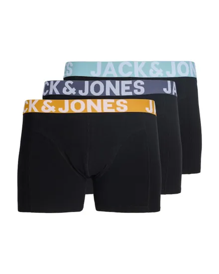 Lot de 3 boxers Homme JACCONOR SOLID TRUNKS 3 PACK Noir