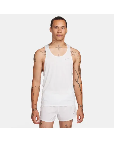 Debardeur Homme M NK DF FAST SINGLET Blanc