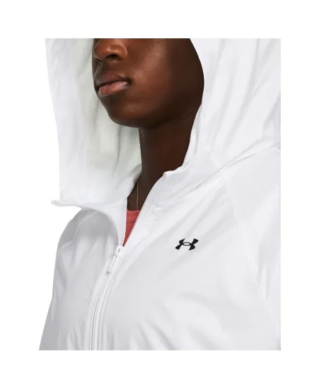 Veste à capuche zippée Femme UA RIVAL SPORT WINDBREAK JKT Blanc