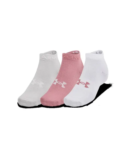 Lot de 3 paires de Socquettes Unisexe UA ESSENTIAL LOW CUT 3PK Rose