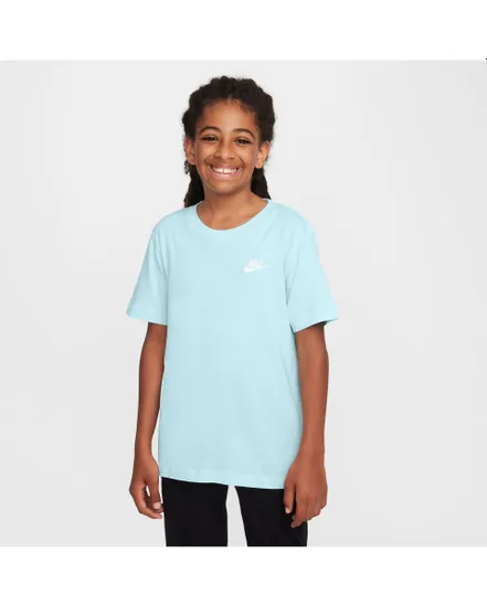 T-Shirt Enfant plus âgé K NSW TEE EMB FUTURA LBR Bleu
