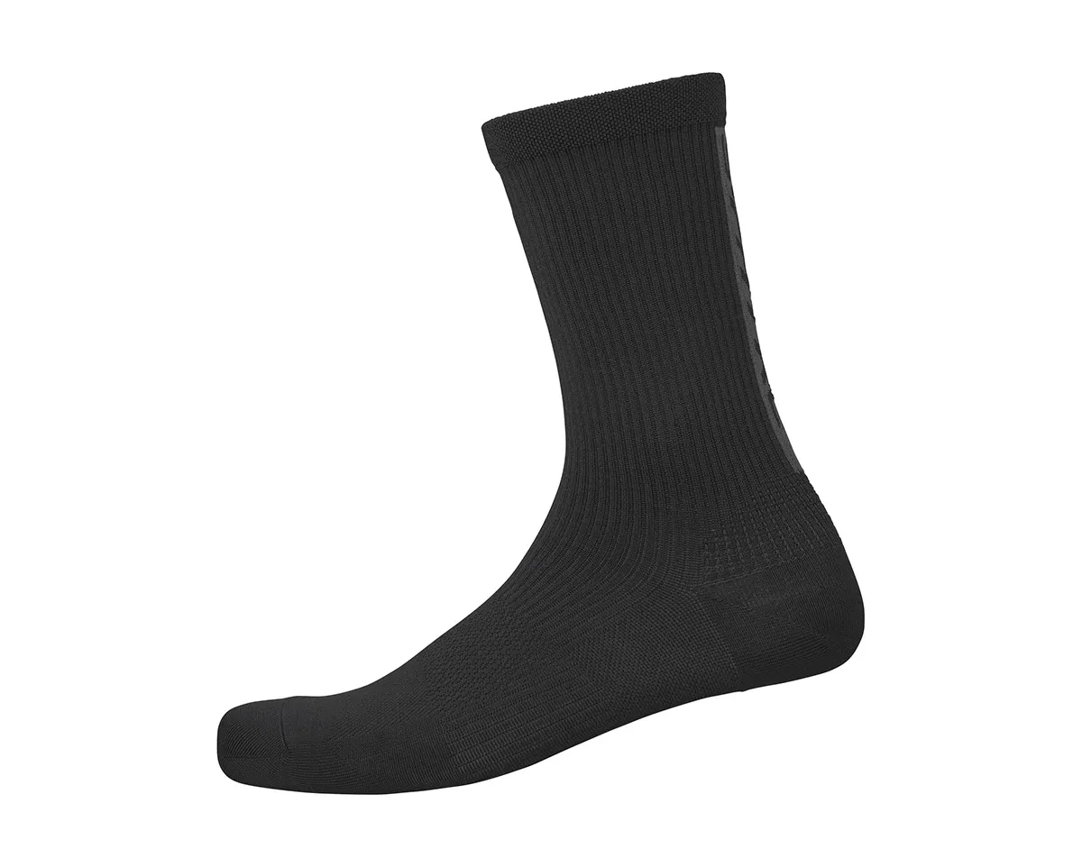 Chaussettes hautes pour femmes, chaudes et unies, couleur unie, noires