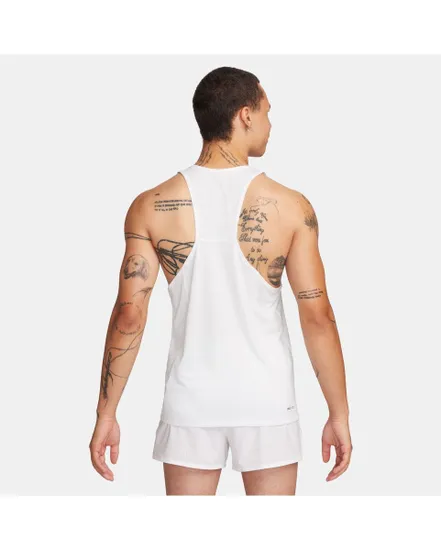 Debardeur Homme M NK DF FAST SINGLET Blanc