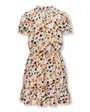 KOGLIZZY S/S TIE STRING DRESS AOP CS