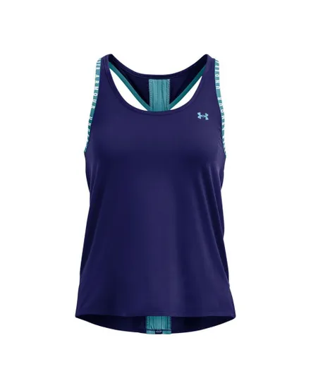 Débardeur Femme UA Knockout Tank Bleu