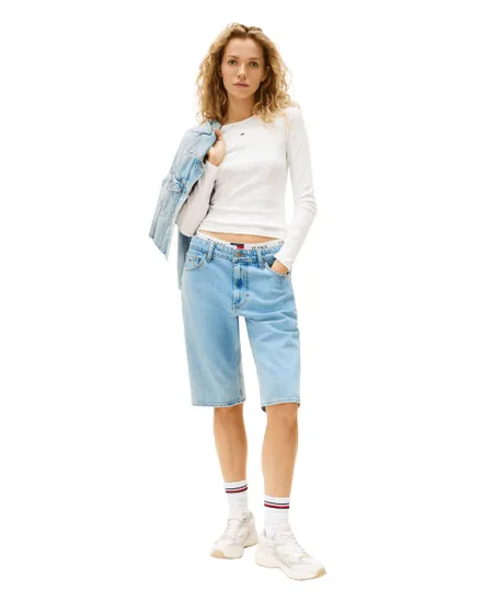 T-shirt Manches Longues Femme Slim Essential Rib