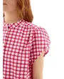 Chemise Femme PCJAVIER SS Check Shirt