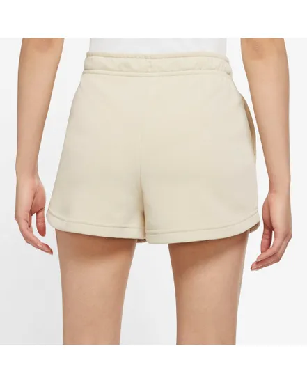 short femme W NSW ESSNTL FLC HR SHORT FT Beige