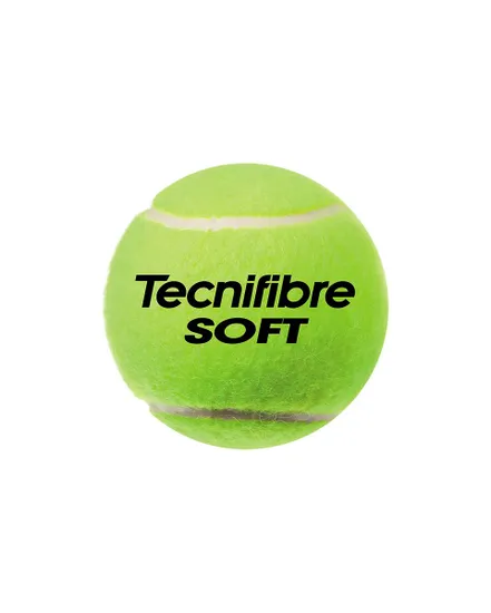 Tube de 3 balles de tennis Unisexe SOFT (TUBE OF 3 BALLS) Jaune