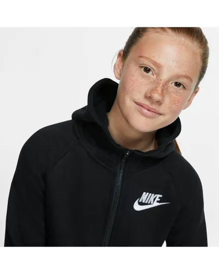 Sweatshirt Enfant plus âgé G NSW PE FULL ZIP Noir