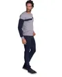 Pull col rond Homme TURINI Gris Clair Chiné