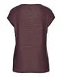 T-shirt Femme PCBILLO TEE LUREX STRIPES JRS NOOS BC Bordeaux