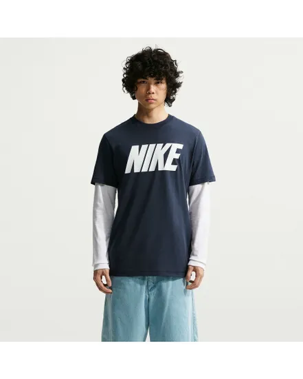 T-shirt Homme M NK CLUB VARSITY SS LIFESTYLE Bleu