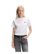 T-shirt col rond Femme DAMACIA 6 Blanc