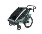 Remorque pour enfant 2 places CHARIOT CROSS Vert Alaska