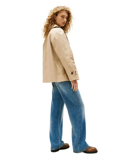 Trench Femme Tommy Hilfiger Coton Imperméable Court