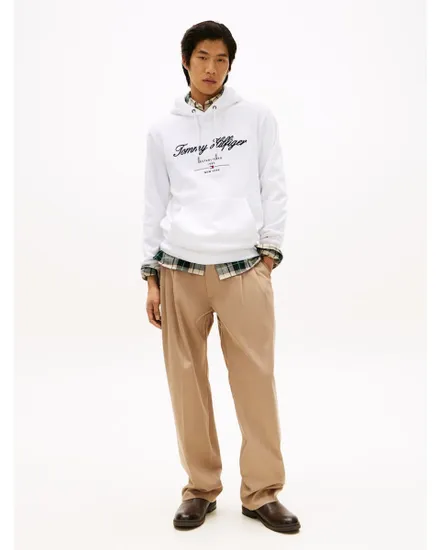 Sweat à capuche Homme SCRIPT LOGO HOODY Blanc