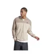 Sweat zip à capuche manches longues Homme M MEL FZ Beige