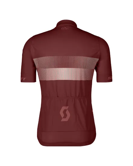 Maillot manches courtes Homme RC TEAM 10 Rouge Grenat