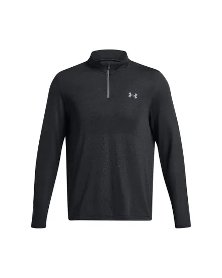 Sweat ML Homme UA SEAMLESS STRIDE 1/4 ZIP Noir