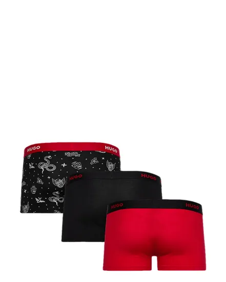 Lot de 3 boxers Homme TRUNK TRIPLET DESIGN Multicolore