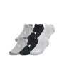 Lot de 3 paires de chaussettes UA ESSENTIAL NO SHOW 6PK Multicolore