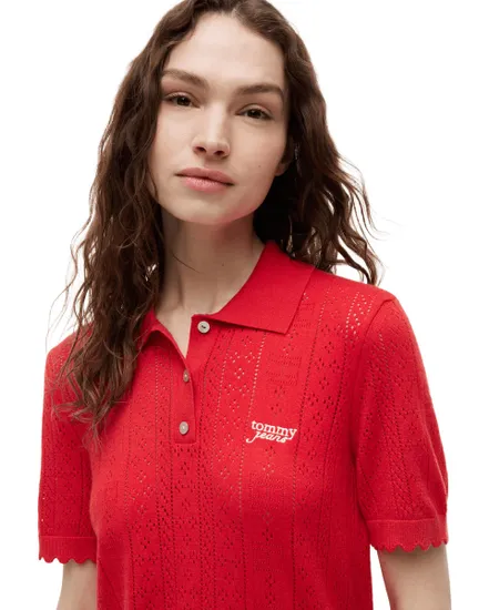 Polo Femme TJW Pointelle Polo S