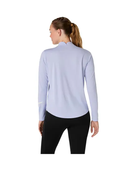Haut d'entrainement Femme ICON 1/2 ZIP LS TOP Bleu