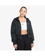 Sweat zip à capuche Femme W NSW PHNX FLC CROP FZ HDY Vert