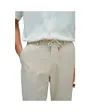 Pantalon Jogger Homme Coton Lin Beige