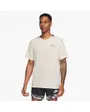 T-shirt manches courtes Homme M NK DF SOLAR CHASE SS TOP Beige