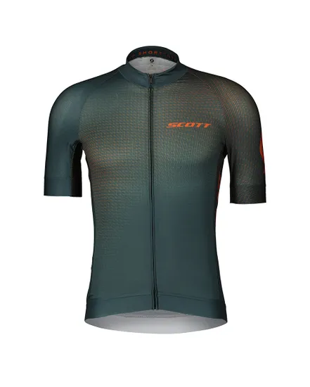 Maillot manches courtes Homme RC PRO Vert Aruba/Orange