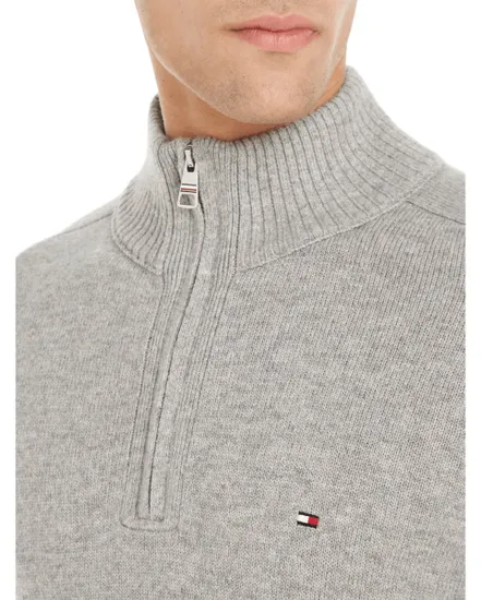 Pull Homme Lambswool Zip Mock