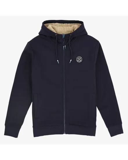 Homme SWEAT CAPUCHE DOUBLE SHERPA Bleu