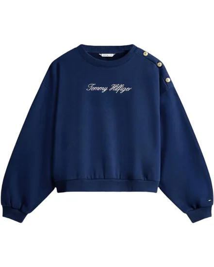 Pull Femme Gold Btn Script Terr