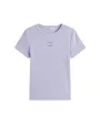 T-shirt col rond Femme SLIM BADGE RIB TEE Bleu Pervenche