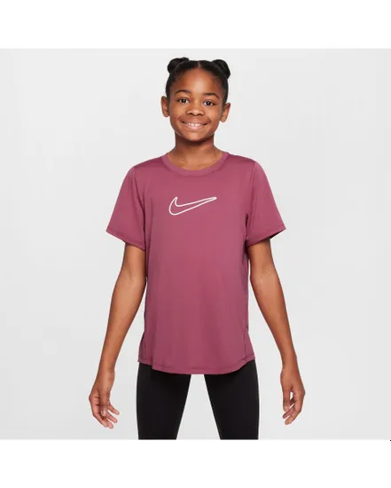 T-shirt Fille G NK DF ONE STD SS TOP HBR Rose