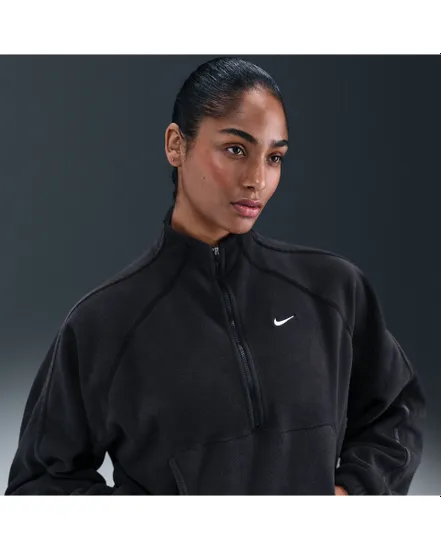 Sweat zip Femme W NK ONE TF HZ TOP POLAR SP WT Noir