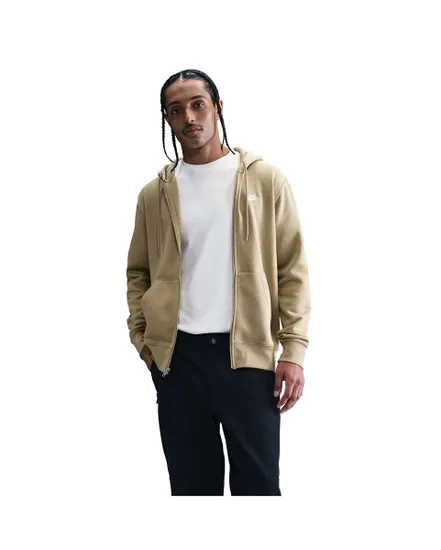 Sweat zip à capuche Homme M NK CLUB BB FZ HOODIE Beige