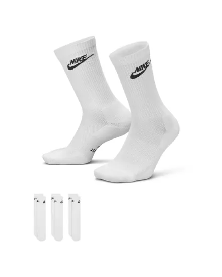 Lot de 3 chaussettes Unisexe U NK ED ELVD CRW 3P FUTRA -144 Blanc