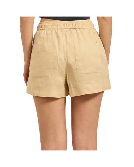 Short Femme Lin Pull On