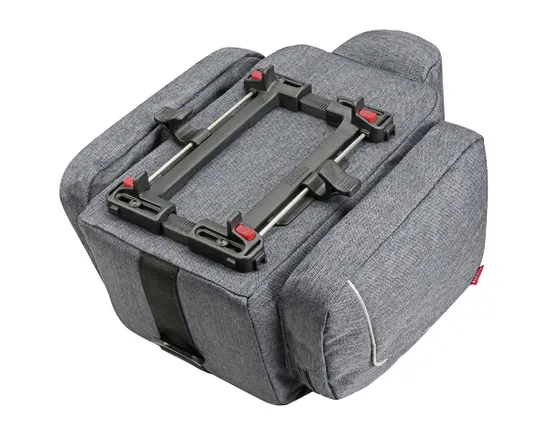 Plaque de fixation pour panier arrière UNIKLIP 2 Noir/Gris