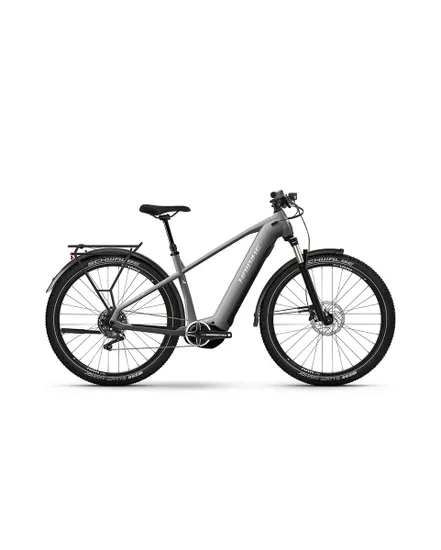 Vélo électrique trekking Unisexe TREKKING 7 HIGH Gris/Blanc