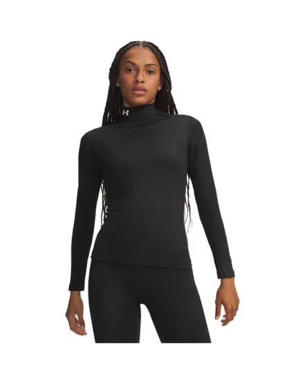 T-shirt manches longues Femme UA COLDGEAR MOCK Noir