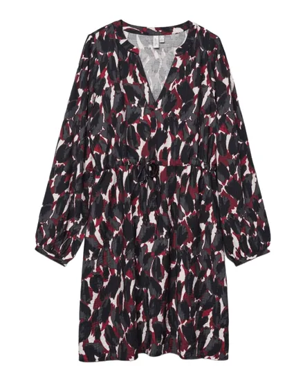 Robe Femme VMFanini L/S Short Dress WVN BTQ GA