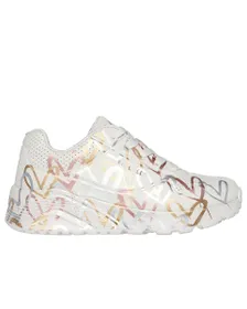 Chaussures Fille UNO LITE/METALLIC LOVE Blanc