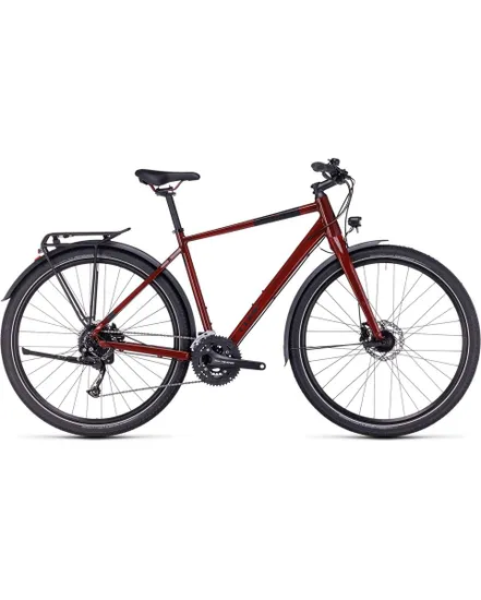 Vélo trekking Homme TRAVEL Rouge