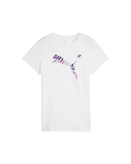 T-shirt Femme Graphics Floral Cat Logo Tee