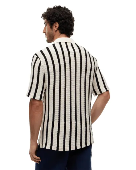 Polos Homme Open Knit Relaxed Fit Polo