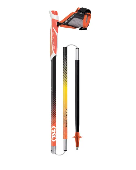 Paire de batons TRAIL CARBON 4 CORK Orange